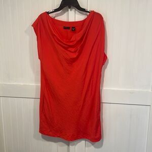 New York & Company beach dress/cover-up, orange/red size M